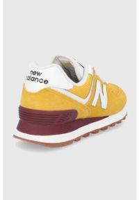 New Balance Buty kolor żółty na płaskiej podeszwie. Nosek buta: okrągły. Zapięcie: sznurówki. Kolor: żółty. Materiał: guma. Obcas: na płaskiej podeszwie. Model: New Balance 574 #2