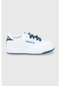 Reebok Classic Buty dziecięce kolor biały. Nosek buta: okrągły. Zapięcie: sznurówki. Kolor: biały. Materiał: guma. Model: Reebok Classic