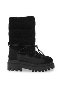 Calvin Klein Jeans Śniegowce Flatform Snow Boot Sherpa Wn YW0YW01195 Czarny. Kolor: czarny. Materiał: materiał