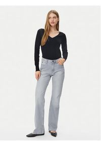 Morgan Sweter 251-MIELO Czarny Slim Fit. Kolor: czarny. Materiał: wiskoza #4