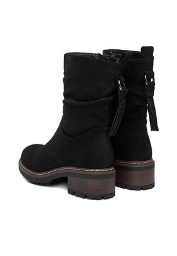 Clara Barson Botki CEO-WS6396-02 Czarny. Kolor: czarny. Materiał: materiał