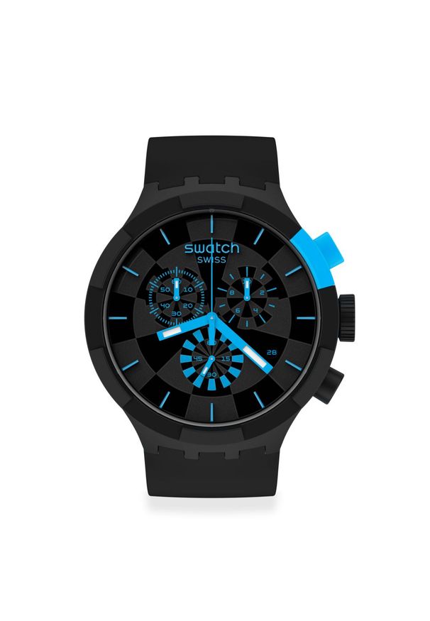 SWATCH ZEGAREK CHECKPOINT BLUE SB02B401. Materiał: tworzywo sztuczne