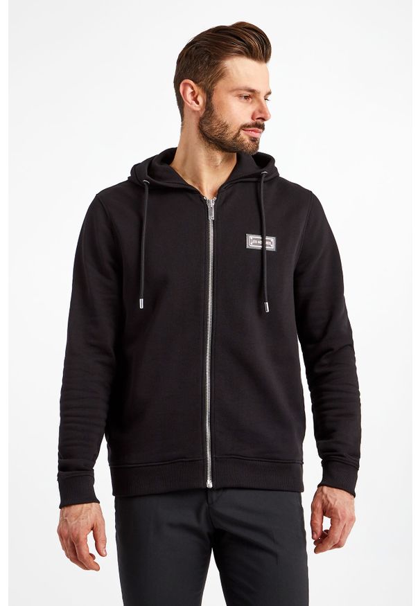Les Hommes - BLUZA LES HOMMES. Typ kołnierza: kaptur. Wzór: aplikacja
