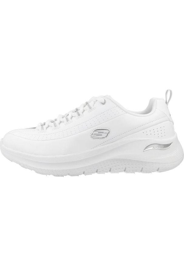 skechers - Buty Kobieta Skechers Arch Fit 2.0 biały. Kolor: biały. Materiał: tkanina, skóra