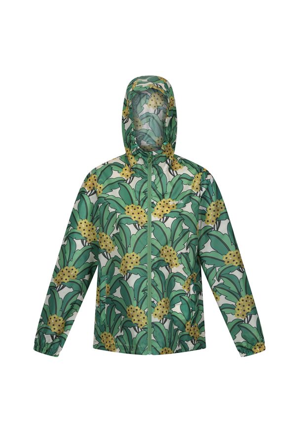 Regatta - Kurtka Damska Orla Kiely Tropical Floral Packaway Waterproof Jacket. Kolor: zielony