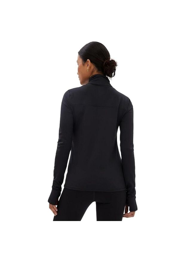 GIRLFRIEND COLLECTIVE - Bluza Polarowa Damska Reset Mock Neck Extra Long. Kolor: czarny. Materiał: polar