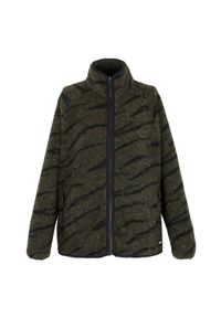 Regatta - Bluza Polarowa Damska Borg Pełen Suwak Frankie. Kolor: czarny, wielokolorowy, zielony. Materiał: polar. Sezon: zima #1