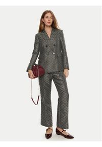 LOLA CASADEMUNT Marynarka MF2402003 Szary Regular Fit. Kolor: szary. Materiał: syntetyk #3