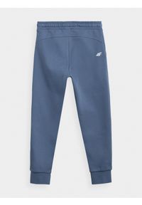 4f - Spodnie dresowe joggery dziewczęce. Okazja: na co dzień. Kolor: niebieski. Materiał: dresówka. Styl: casual #2