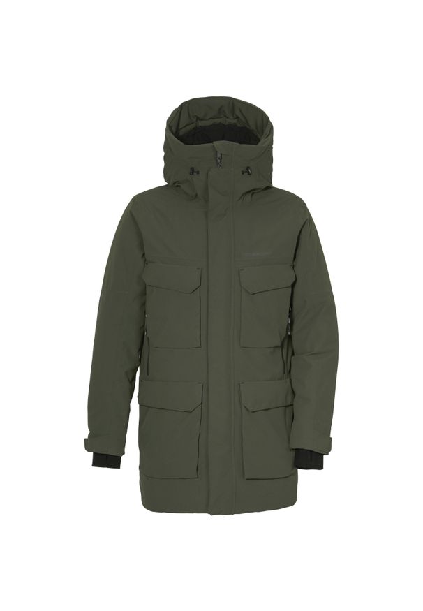 Parka Didriksons Drew. Kolor: zielony. Sezon: zima, jesień