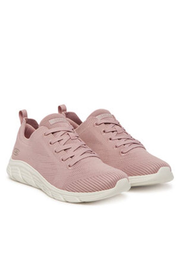 skechers - Skechers Sneakersy Bobs B Flex Lo-Graceful Stride 117591/BLSH Różowy. Kolor: różowy. Materiał: materiał