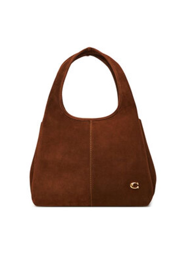 Coach Torebka CBZ96 Brązowy. Kolor: brązowy. Materiał: skórzane, zamszowe