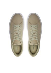 TOMMY HILFIGER - Tommy Hilfiger Sneakersy Th Court X Ventile 1D2 FM0FM05114 Beżowy. Kolor: beżowy. Materiał: materiał #5