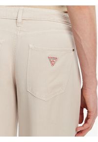 Guess Jeansy W4GA96 WDP85 Beżowy Wide Leg. Kolor: beżowy #3