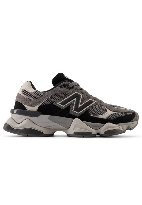 Buty unisex New Balance U9060ERA – szare. Kolor: szary. Materiał: guma, skóra, materiał, syntetyk. Szerokość cholewki: normalna. Sport: turystyka piesza