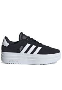 Adidas - Buty adidas Sportswear VL Court Bold Lifestyle IH4777 - czarne. Kolor: czarny. Materiał: guma, skóra, syntetyk, materiał, zamsz. Szerokość cholewki: normalna. Wzór: aplikacja