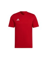 Adidas - Koszulka adidas Entrada 22. Kolor: czerwony. Materiał: bawełna #1