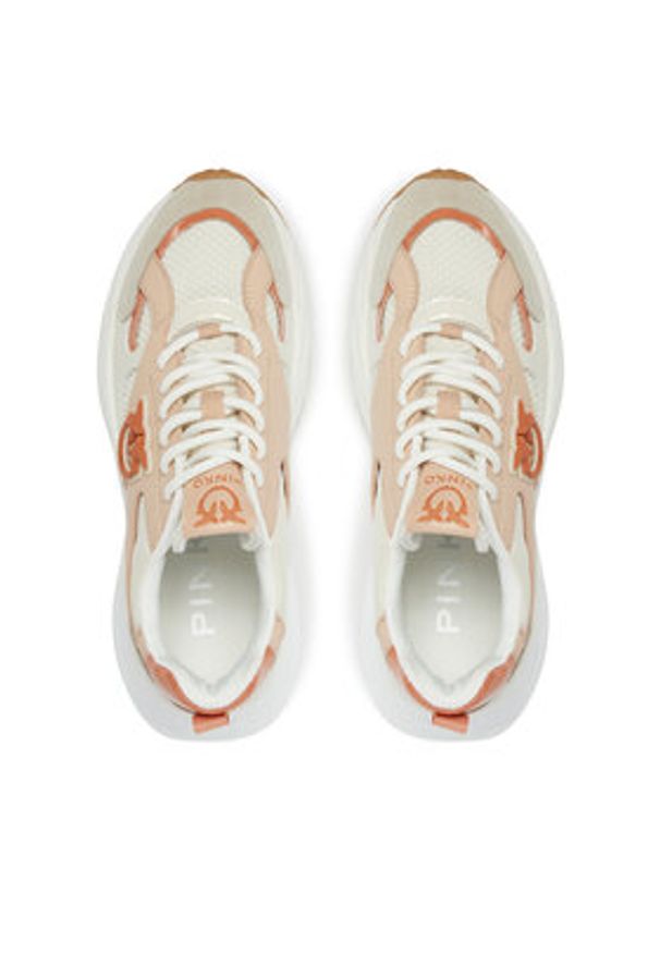 Pinko - PINKO Sneakersy Ariel 15 SS0067E023 Beżowy. Kolor: beżowy. Materiał: materiał