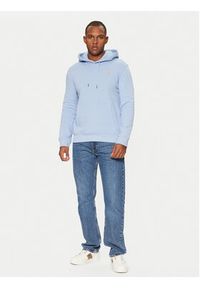 Guess Bluza M4YQ22 K9V31 Błękitny Regular Fit. Kolor: niebieski. Materiał: bawełna