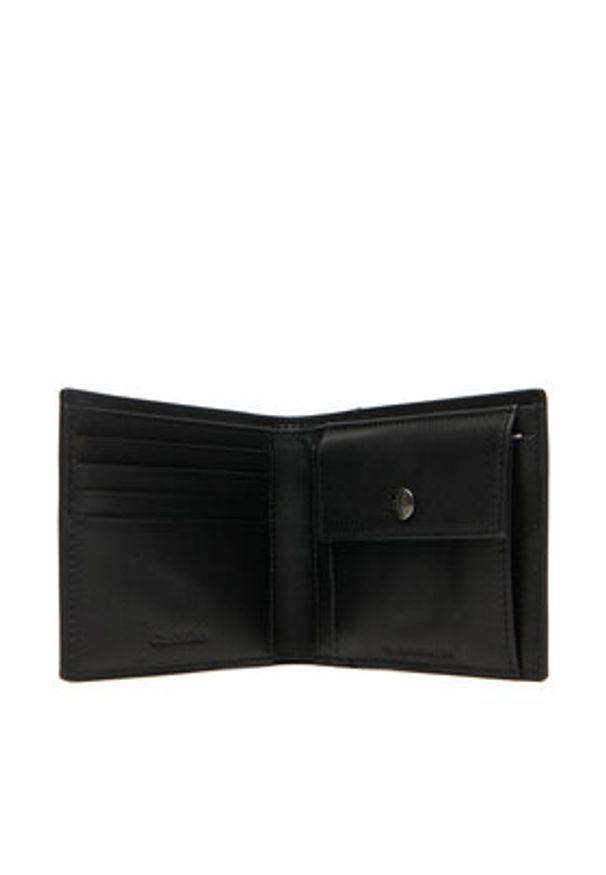 Calvin Klein Portfel Ck Ew Billfold W/ Coin LV04G1072G Czarny. Kolor: czarny. Materiał: skóra