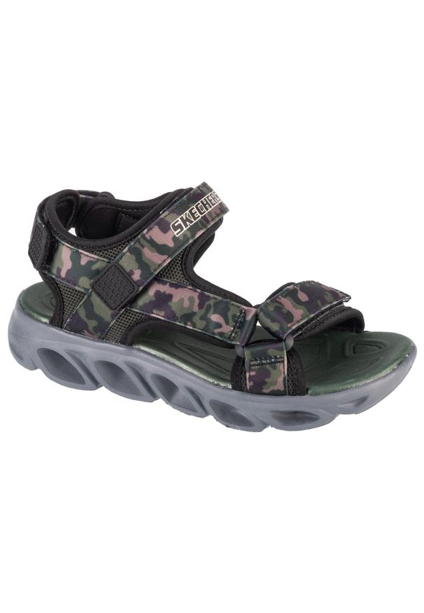 skechers - Sandały chłopięce, Hypno-Splash - Sun Breaks. Kolor: czarny