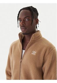 Adidas - adidas Polar Trefoil Essentials Teddy JW3530 Beżowy Loose Fit. Kolor: beżowy. Materiał: syntetyk #2