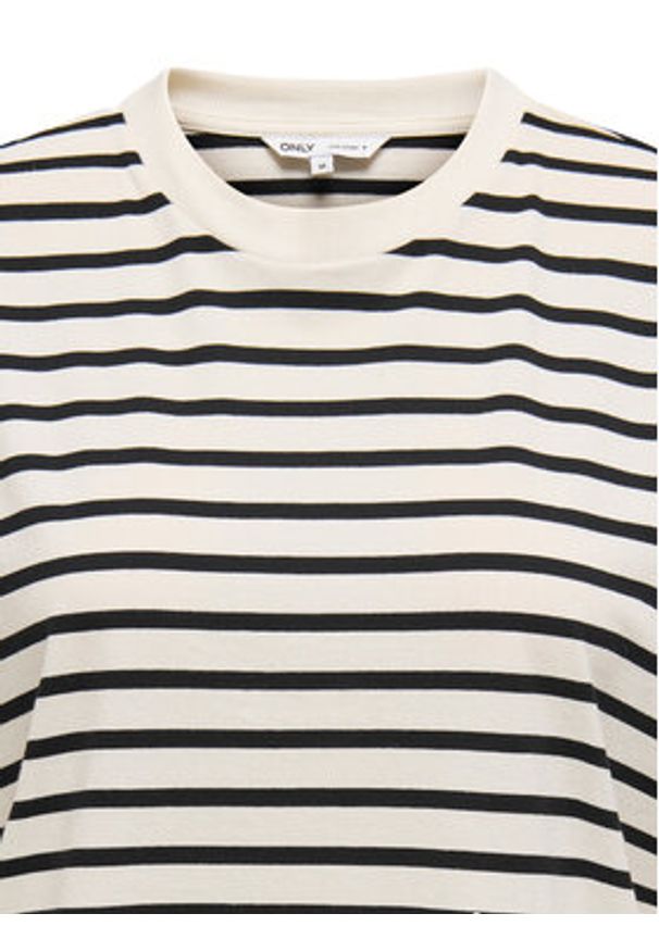 only - ONLY T-Shirt Livina 15272227 Beżowy Regular Fit. Kolor: beżowy. Materiał: bawełna