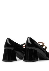 Love Moschino - LOVE MOSCHINO Czółenka JA10567G0LII0000 Czarny. Kolor: czarny. Materiał: lakier, skóra #6