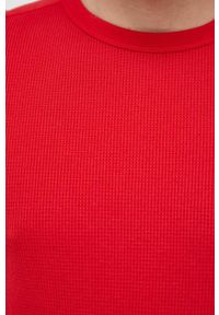 GAP longsleeve męski kolor czerwony gładki. Kolor: czerwony. Długość rękawa: długi rękaw. Wzór: gładki #4