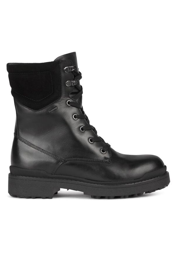 Geox Botki D36UPA-04322 C9999 Czarny. Kolor: czarny. Materiał: skóra
