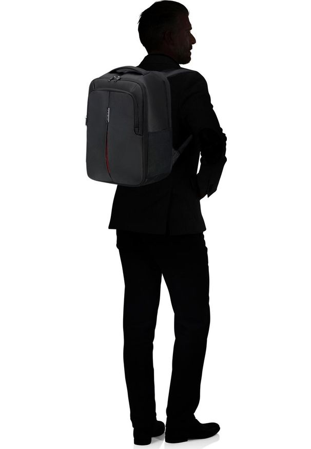 Plecak Samsonite 155198 1041 S (RYANAIR) 14.1'' Guardit 3.0 czarny. Kolor: czarny. Materiał: materiał, tkanina. Styl: elegancki, biznesowy, casual