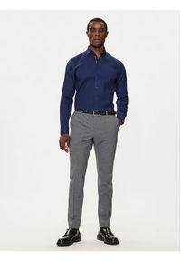 Michael Kors Koszula MK0DS01364 Granatowy Slim Fit. Kolor: niebieski. Materiał: bawełna