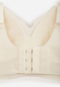Born2be - Jasnobeżowy Usztywniany Biustonosz Bezszwowy Bez Fiszbin Pretiona. Kolor: beżowy. Materiał: materiał #5