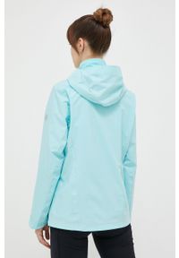 Jack Wolfskin kurtka outdoorowa Pack & Go Shell kolor turkusowy. Kolor: turkusowy. Materiał: materiał #2