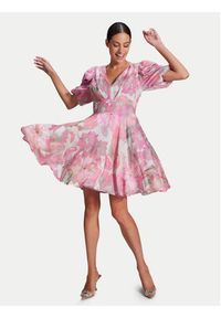 Swing Sukienka koktajlowa 5AG26000 Różowy Regular Fit. Kolor: różowy. Materiał: wiskoza. Styl: wizytowy #6