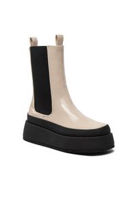 DeeZee Botki ZALY21025-8 Beżowy. Kolor: beżowy. Materiał: skóra #4