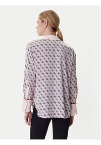 Guess Koszula W4YH47 WF1T2 Różowy Regular Fit. Kolor: różowy. Materiał: syntetyk #4