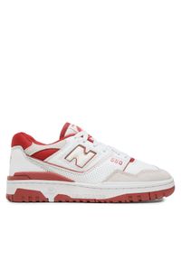 New Balance Sneakersy BB550STF Biały. Kolor: biały. Materiał: skóra