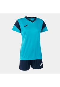 Zestaw piłkarski damski Joma Phoenix. Kolor: niebieski. Materiał: dresówka. Sport: piłka nożna