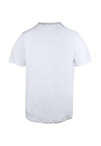 Męski T-Shirt, Dekolt z Guzikami - Pako Jeans - Biały. Okazja: na co dzień. Kolor: biały. Materiał: bawełna. Styl: casual