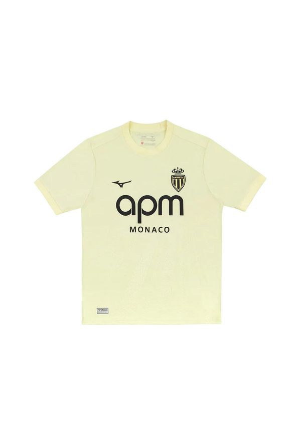 Mizuno - Trzeci strój AS Monaco 2025/26. Kolor: żółty. Sport: piłka nożna