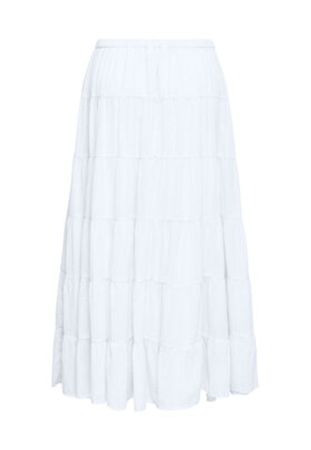 only - ONLY Spódnica maxi Kelly 15374229 Biały Regular Fit. Kolor: biały. Materiał: bawełna