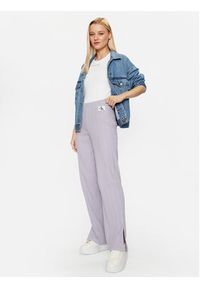 Calvin Klein Jeans Spodnie materiałowe J20J221597 Fioletowy Regular Fit. Kolor: fioletowy. Materiał: bawełna