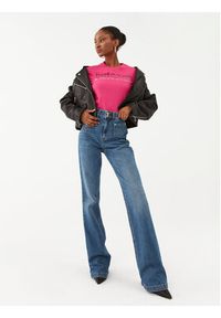 Just Cavalli T-Shirt 75PAHE00 Różowy Regular Fit. Kolor: różowy. Materiał: bawełna #2