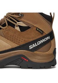 salomon - Salomon Trekkingi Quest Rove GORE-TEX L47181400 Brązowy. Kolor: brązowy. Materiał: zamsz, skóra. Technologia: Gore-Tex. Sport: turystyka piesza #4