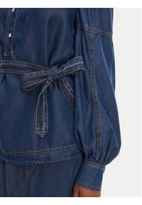 Munthe Koszula jeansowa Pikine 252101525207 Niebieski Regular Fit. Kolor: niebieski. Materiał: lyocell