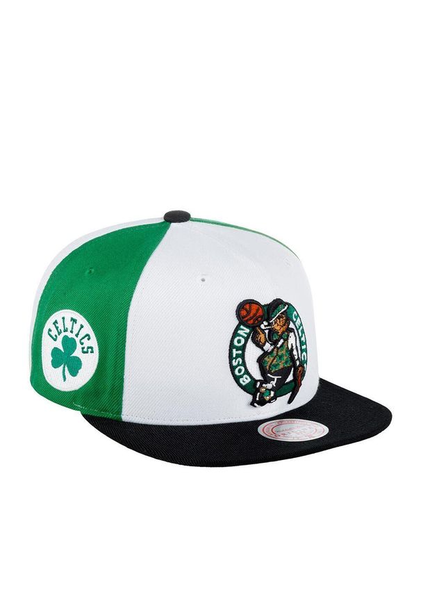 Mitchell & Ness - Czapka typu snapback Boston Celtics. Kolor: wielokolorowy, biały, czarny. Materiał: poliester. Styl: sportowy