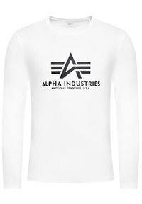 Alpha Industries Longsleeve Basic T 100510 Biały Regular Fit. Kolor: biały. Materiał: bawełna. Długość rękawa: długi rękaw #3