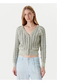 Guess Kardigan W5YR15 Z3OU0 Zielony Regular Fit. Kolor: zielony. Materiał: bawełna