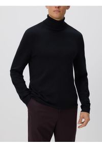 Reserved - Golf z wiskozą - czarny. Typ kołnierza: golf. Kolor: czarny. Materiał: wiskoza
